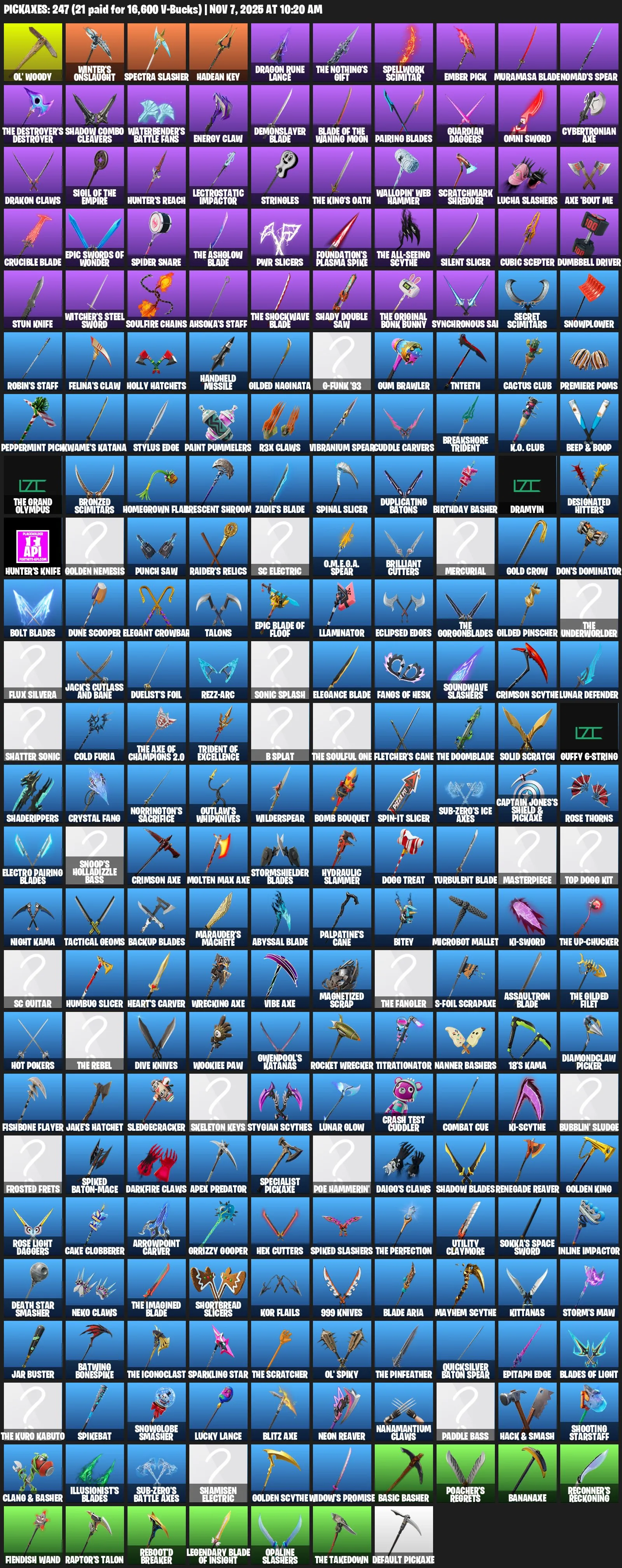 F923 210 Skins, Corvus, Ghost Rider, Izuku Midoriya, 300 V-Bucks, Leisure, Full Access