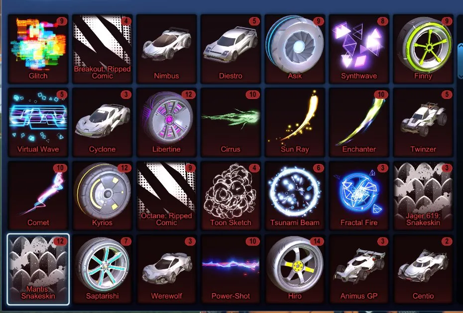 STOCK505 //TW Octane, Fennec, Black Splash, Apex Wheels, Aero Mage Painted, Multiple Black Market Decals