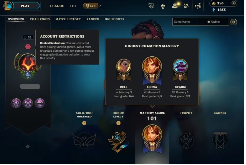 S14-2 Diamond 4🔥Now Unranked Handleveled💎4Skins⭐Name Changeable✅Recovery Info Incl. – Lifetime Ownership Guarantee