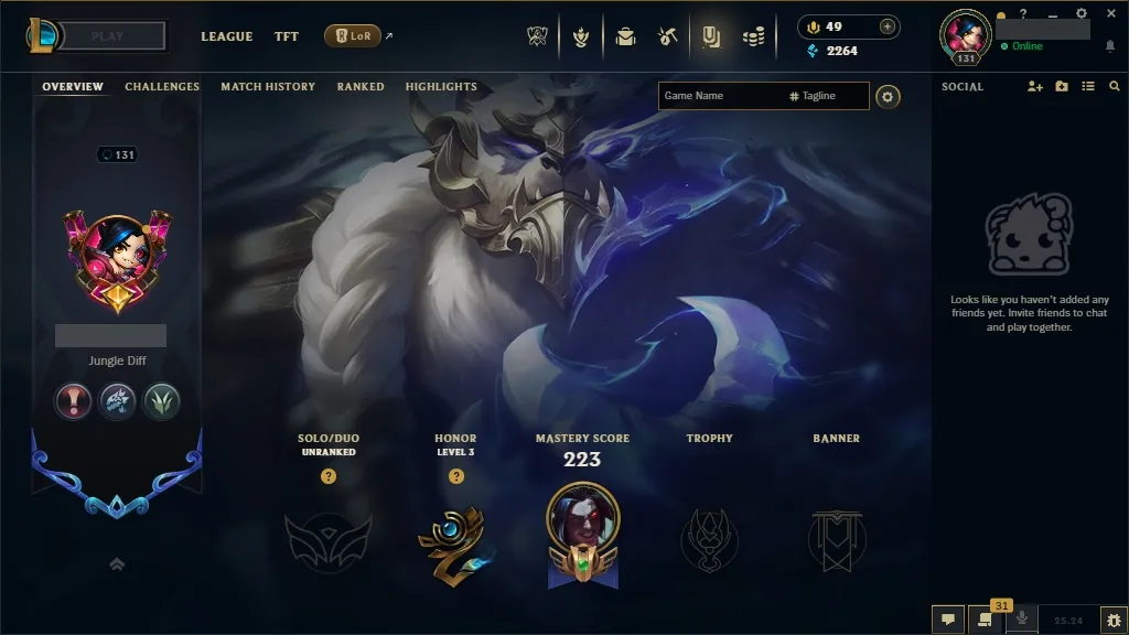 🎄 [EUW]  LoL Account 🌟 Lv131 ⭐ 125 Champs 🏆 57 Skins 💎  Instant Delivery ⚡