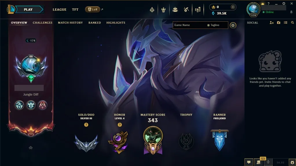 [EUW] 欄 136 Champions 易 34 Skins  Level 174 ⭐ 39555 BE   Fast Delivery | League Account with Skins