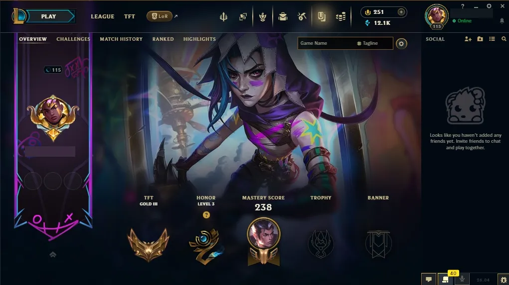 [🇺🇸 NA] 🐼🎭 ARCANE FRACTURED JINX 🌺🎑 ALL ARCANE SKINS 🎐⚔️ KABOOOOOM! FINISHER 🍋🧊 BREAKOUT TRUE DAMAGE EKKO 🌺💥 DARK COSMIC ERASURE JHIN 🎃🔥 127 Champions 🌌🦊 79 Skins 🛸💰 Level 115 🏹🍋 12141 BE 🍋🎑 251 RP 🏹🛡️ Delivery in Minutes 🍀🪐 LoL Acc