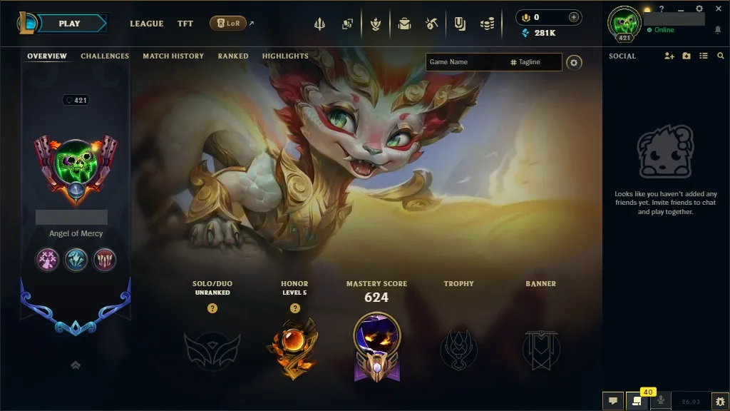 [NA] 欄 ALL Champions 易 67 Skins ✨ Level 421 ️ 281554 BE   Delivery in Minutes | League Account with Skins