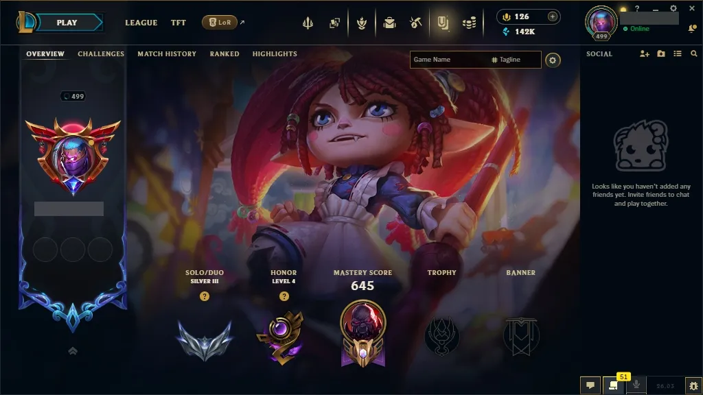 [NA]  ALL Champions  259 Skins  Level 499 ⭐ 142740 BE  126 RP   Fast Delivery | League of Legends Account