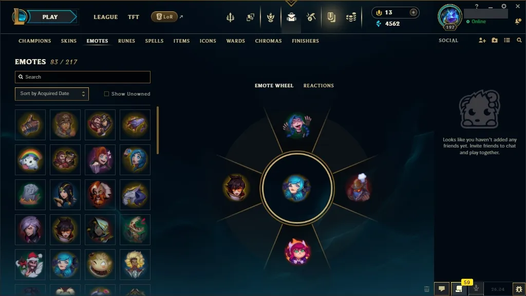 [EUW]  146 Champions  54 Skins  Level 197 ️ 4562 BE  13 RP   Fast Delivery | LoL Account for Sale