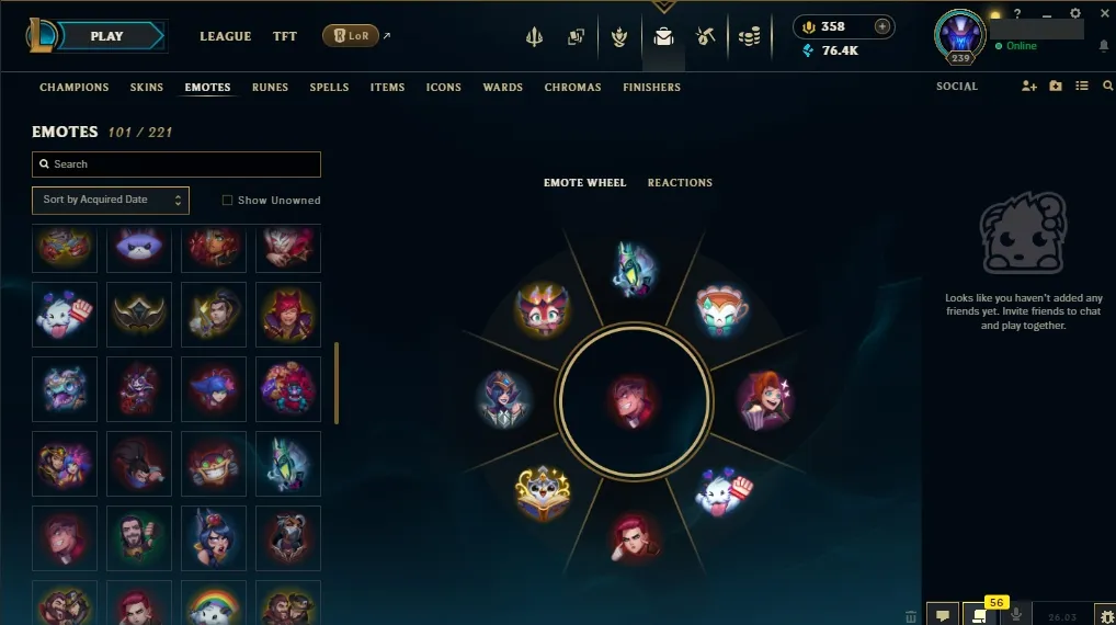 [EUW]  ALL Champions  117 Skins  Level 239  76417 BE  358 RP   Delivery in Minutes | Ranked LoL Account