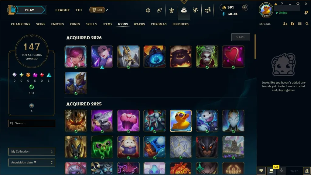 [EUW] ✔️ ALL Champions 易 95 Skins  Level 222  30348 BE  391 RP   Delivery in Minutes | League of Legends Account