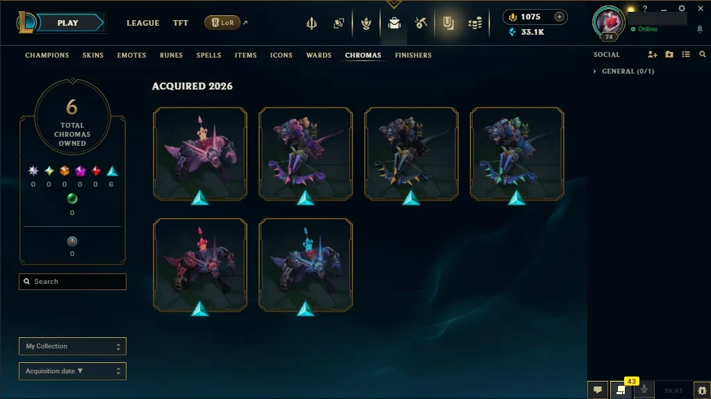 [NA]  61 Champions  31 Skins  Level 74  33115 BE  1075 RP   Delivery in Minutes | League Account with Skins
