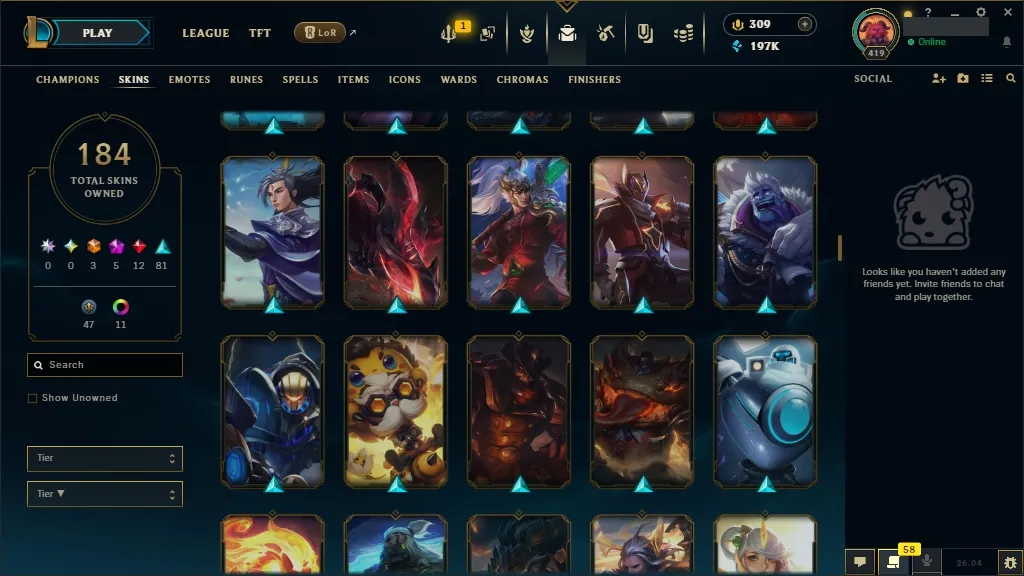 [🇪🇺 EUW] 🥧🩳 +744k Udyr Top Main 👘🔥 ASHEN KNIGHT PYKE 😀🥋 HEXTECH SWAIN 🐯🏄 PRESTIGE PROJECT IRELIA 🥔🍏 ELEMENTALIST LUX 🌮🗡️ DJ SONA 😄🦅 ALL Champions 🧘🌋 184 Skins 🧜👘 Level 419 🧥🥪 197316 BE 🍉🚘 309 RP 🌙🐗 Fast Delivery 🚔👕 LoL Acc