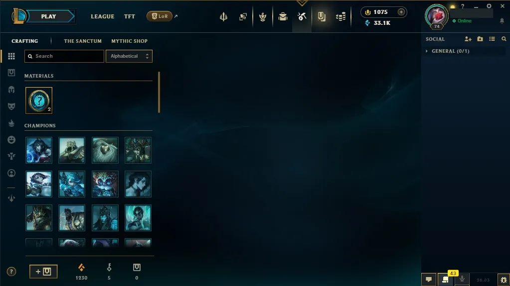 [NA]  61 Champions  31 Skins  Level 74  33115 BE  1075 RP   Delivery in Minutes | League Account with Skins