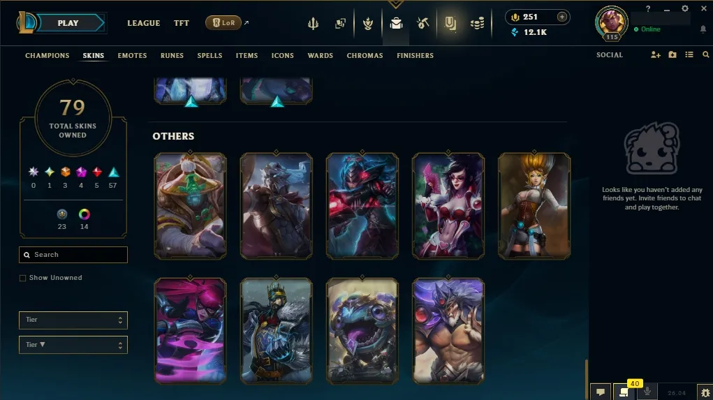 [🇺🇸 NA] 🐼🎭 ARCANE FRACTURED JINX 🌺🎑 ALL ARCANE SKINS 🎐⚔️ KABOOOOOM! FINISHER 🍋🧊 BREAKOUT TRUE DAMAGE EKKO 🌺💥 DARK COSMIC ERASURE JHIN 🎃🔥 127 Champions 🌌🦊 79 Skins 🛸💰 Level 115 🏹🍋 12141 BE 🍋🎑 251 RP 🏹🛡️ Delivery in Minutes 🍀🪐 LoL Acc