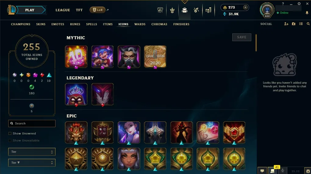 EUW💎 All Champs ✅  Level 488  🎨 233 Skins 💙 21K BE | 💎 273 RP | 🧙‍♂️ 49 Wards | 🌈 58 Chromas | 🔐 Full Access 🔥