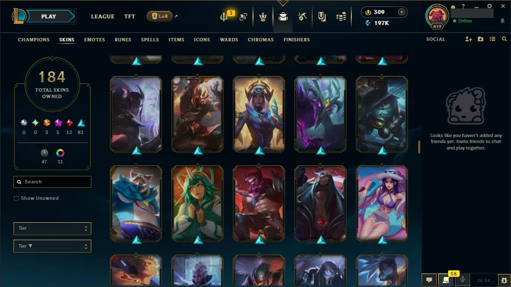 [🇪🇺 EUW] 🥧🩳 +744k Udyr Top Main 👘🔥 ASHEN KNIGHT PYKE 😀🥋 HEXTECH SWAIN 🐯🏄 PRESTIGE PROJECT IRELIA 🥔🍏 ELEMENTALIST LUX 🌮🗡️ DJ SONA 😄🦅 ALL Champions 🧘🌋 184 Skins 🧜👘 Level 419 🧥🥪 197316 BE 🍉🚘 309 RP 🌙🐗 Fast Delivery 🚔👕 LoL Acc