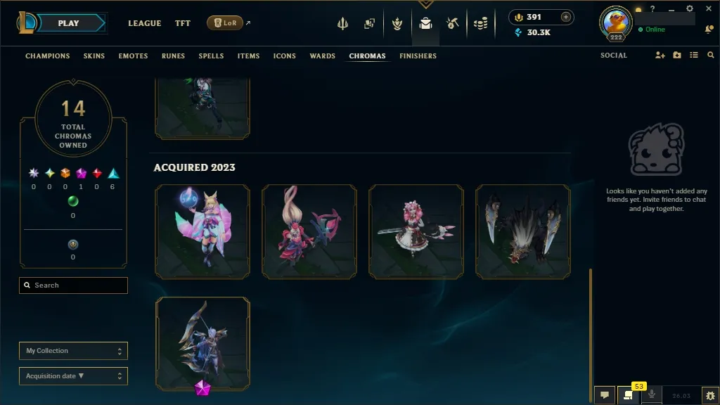 [EUW] ✔️ ALL Champions 易 95 Skins  Level 222  30348 BE  391 RP   Delivery in Minutes | League of Legends Account