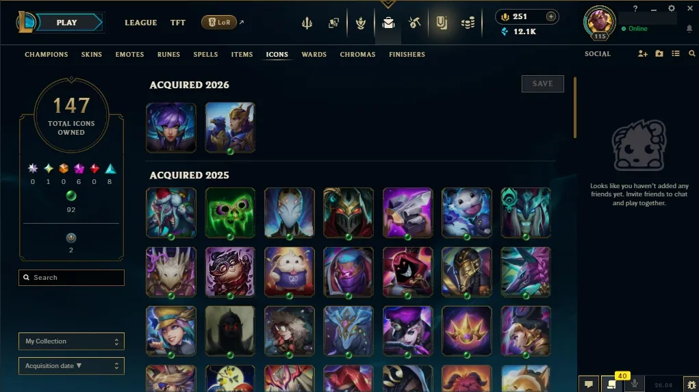 [🇺🇸 NA] 🐼🎭 ARCANE FRACTURED JINX 🌺🎑 ALL ARCANE SKINS 🎐⚔️ KABOOOOOM! FINISHER 🍋🧊 BREAKOUT TRUE DAMAGE EKKO 🌺💥 DARK COSMIC ERASURE JHIN 🎃🔥 127 Champions 🌌🦊 79 Skins 🛸💰 Level 115 🏹🍋 12141 BE 🍋🎑 251 RP 🏹🛡️ Delivery in Minutes 🍀🪐 LoL Acc