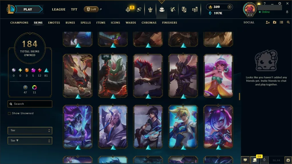 [🇪🇺 EUW] 🥧🩳 +744k Udyr Top Main 👘🔥 ASHEN KNIGHT PYKE 😀🥋 HEXTECH SWAIN 🐯🏄 PRESTIGE PROJECT IRELIA 🥔🍏 ELEMENTALIST LUX 🌮🗡️ DJ SONA 😄🦅 ALL Champions 🧘🌋 184 Skins 🧜👘 Level 419 🧥🥪 197316 BE 🍉🚘 309 RP 🌙🐗 Fast Delivery 🚔👕 LoL Acc
