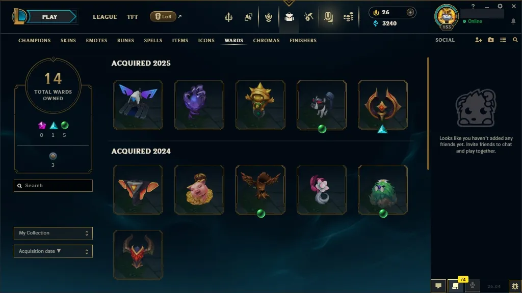 [🇪🇺 EUW] ⭐🌈 +380K MAIN AATROX 🎃🕹️ PRIMORDIAN / PRESTIGE BLOOD MOON AATROX 🍭👑 PRESTIGE ETERNAL ASPECT ZOE 🐸🏆 RISEN LEGEND LEBLANC/VAYNE 🐸🎐 148 Champions 🐸🪐 83 Skins 🌺⚡ Level 153 🧧📀 3240 BE 🌺🧧 26 RP 🌸🌈 Fast Delivery 🧿🎭 LoL Acc