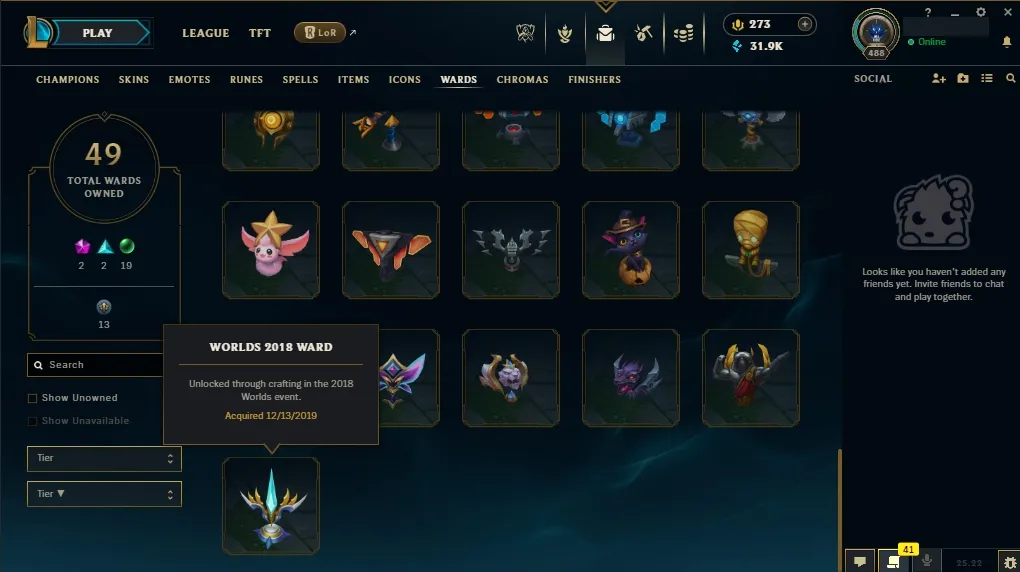 EUW💎 All Champs ✅  Level 488  🎨 233 Skins 💙 21K BE | 💎 273 RP | 🧙‍♂️ 49 Wards | 🌈 58 Chromas | 🔐 Full Access 🔥