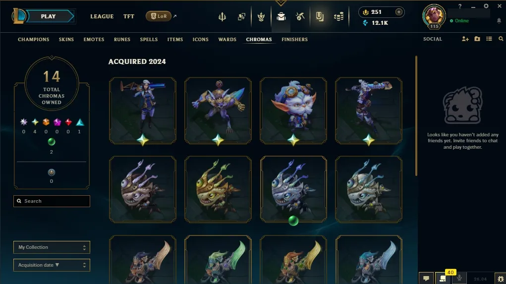 [🇺🇸 NA] 🐼🎭 ARCANE FRACTURED JINX 🌺🎑 ALL ARCANE SKINS 🎐⚔️ KABOOOOOM! FINISHER 🍋🧊 BREAKOUT TRUE DAMAGE EKKO 🌺💥 DARK COSMIC ERASURE JHIN 🎃🔥 127 Champions 🌌🦊 79 Skins 🛸💰 Level 115 🏹🍋 12141 BE 🍋🎑 251 RP 🏹🛡️ Delivery in Minutes 🍀🪐 LoL Acc