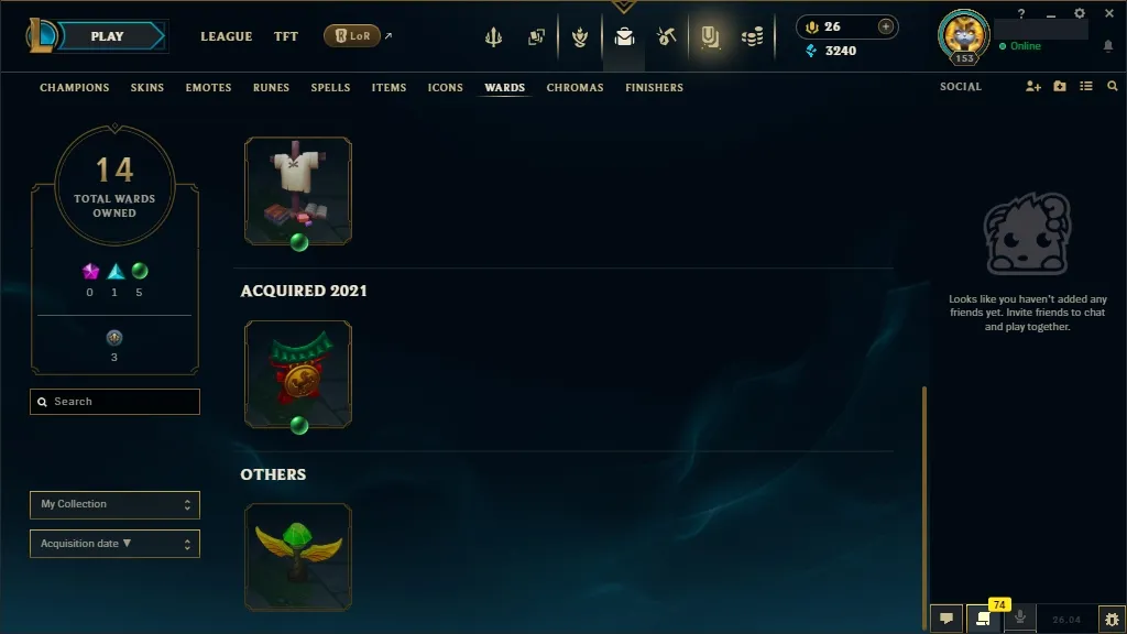 [🇪🇺 EUW] ⭐🌈 +380K MAIN AATROX 🎃🕹️ PRIMORDIAN / PRESTIGE BLOOD MOON AATROX 🍭👑 PRESTIGE ETERNAL ASPECT ZOE 🐸🏆 RISEN LEGEND LEBLANC/VAYNE 🐸🎐 148 Champions 🐸🪐 83 Skins 🌺⚡ Level 153 🧧📀 3240 BE 🌺🧧 26 RP 🌸🌈 Fast Delivery 🧿🎭 LoL Acc