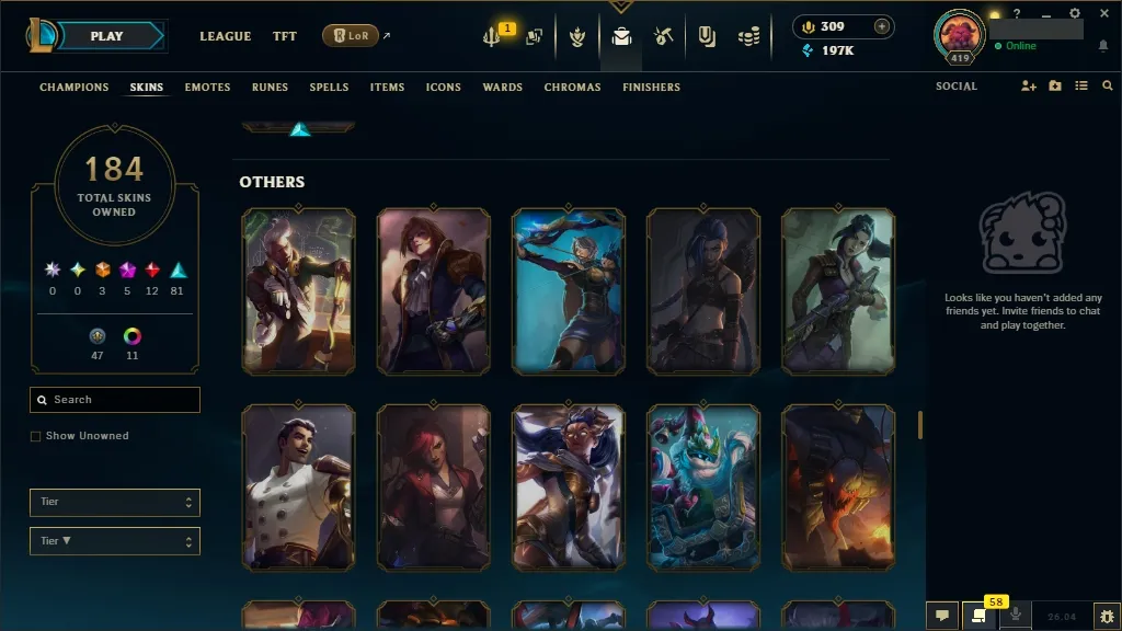 [🇪🇺 EUW] 🥧🩳 +744k Udyr Top Main 👘🔥 ASHEN KNIGHT PYKE 😀🥋 HEXTECH SWAIN 🐯🏄 PRESTIGE PROJECT IRELIA 🥔🍏 ELEMENTALIST LUX 🌮🗡️ DJ SONA 😄🦅 ALL Champions 🧘🌋 184 Skins 🧜👘 Level 419 🧥🥪 197316 BE 🍉🚘 309 RP 🌙🐗 Fast Delivery 🚔👕 LoL Acc