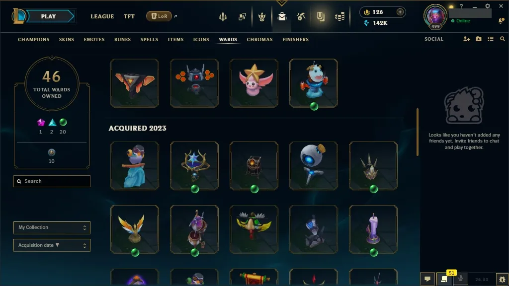 [NA]  ALL Champions  259 Skins  Level 499 ⭐ 142740 BE  126 RP   Fast Delivery | League of Legends Account