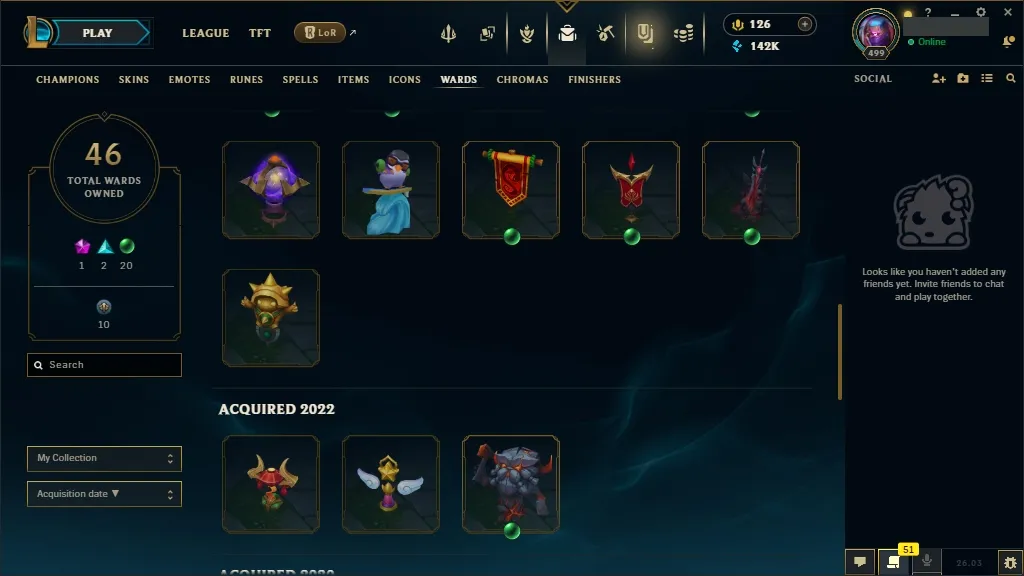 [NA]  ALL Champions  259 Skins  Level 499 ⭐ 142740 BE  126 RP   Fast Delivery | League of Legends Account