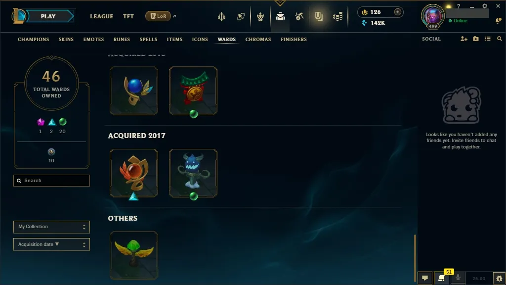 [NA]  ALL Champions  259 Skins  Level 499 ⭐ 142740 BE  126 RP   Fast Delivery | League of Legends Account