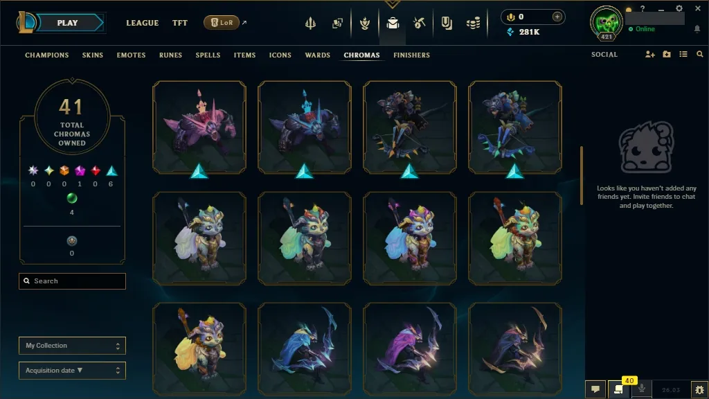 [NA] 欄 ALL Champions 易 67 Skins ✨ Level 421 ️ 281554 BE   Delivery in Minutes | League Account with Skins