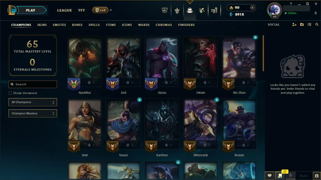 💎EUW 👑Champions:42 🤩 Skins: 7 ⚡ LV: 40 ♾️ Lifetime Ownership 📧 Full Email Access 👑 High Quality Riot Account