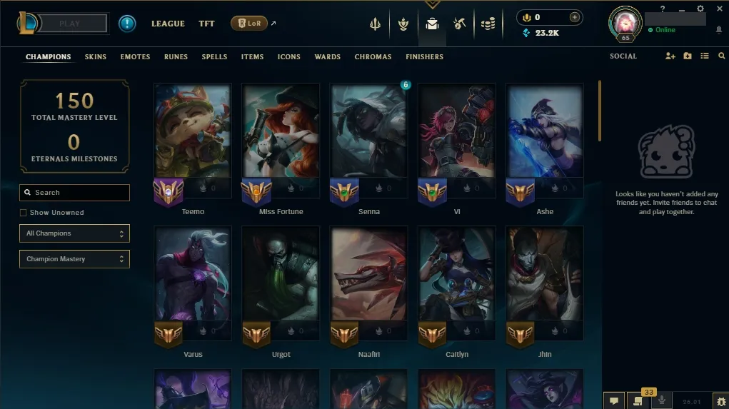 【NA】Unranked ✅ Level 65 ️ 60 Champs 慄‍♂️ 9 Skins  23,237 BE  Full Access  Instant Delivery ⚡