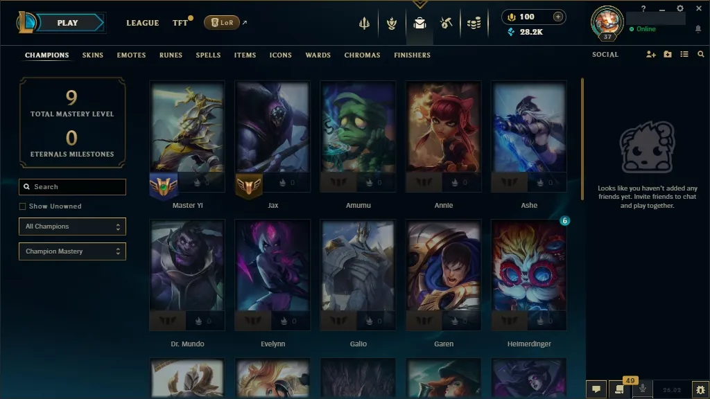 [NA]  30 Champions  3 Skins ✨ Level 37 ⭐ 28270 BE  100 RP  ⚡ Free Delivery | LoL Account for Sale