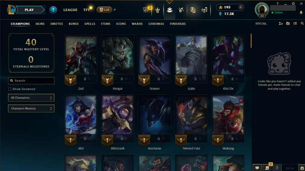 🇺🇸 NA 🔥 102 Champions 🌟 17 Skins 🌐 Level 33 💰 17312 BE ♾️ Lifetime Ownership | 📧 Full Email Access | 👑 Premium Riot Account #0490