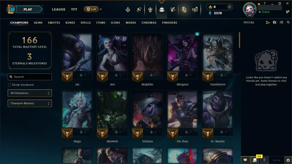 [EUW] 🎇 WORLDS RENEKTON 2023  🎭 Primordian Aatrox 🆗 89 Champions 🔥 15 Skins ✨ Level 66 ⭐ 3370 BE 🔵 ⚡ Fast Delivery | League of Legends Account