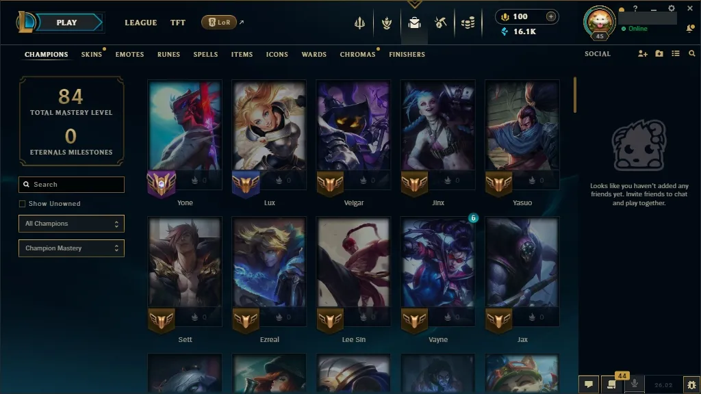 [EUW] Prestige HEARTSTEEL Yone 🔥 Risen legend Vayne 🟢 High noon Yone 🆗 92 Champions 🧠 50 Skins 🎁 Level 45 📶 16185 BE 🔷 100 RP 🔰 ⚡ Fast Delivery | League of Legends Account