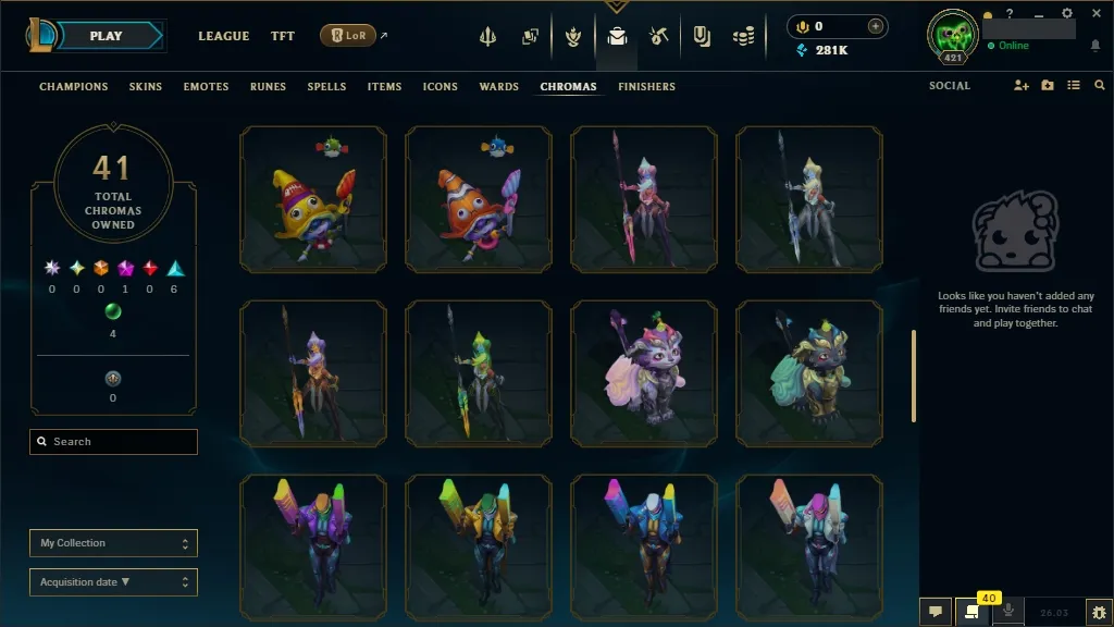 [NA] 欄 ALL Champions 易 67 Skins ✨ Level 421 ️ 281554 BE   Delivery in Minutes | League Account with Skins