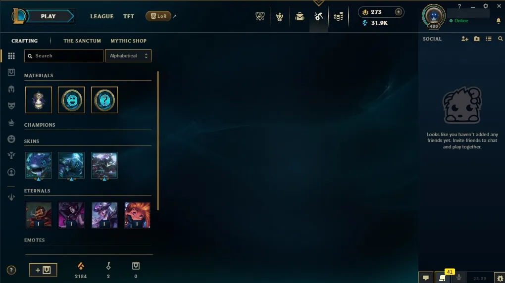 EUW💎 All Champs ✅  Level 488  🎨 233 Skins 💙 21K BE | 💎 273 RP | 🧙‍♂️ 49 Wards | 🌈 58 Chromas | 🔐 Full Access 🔥