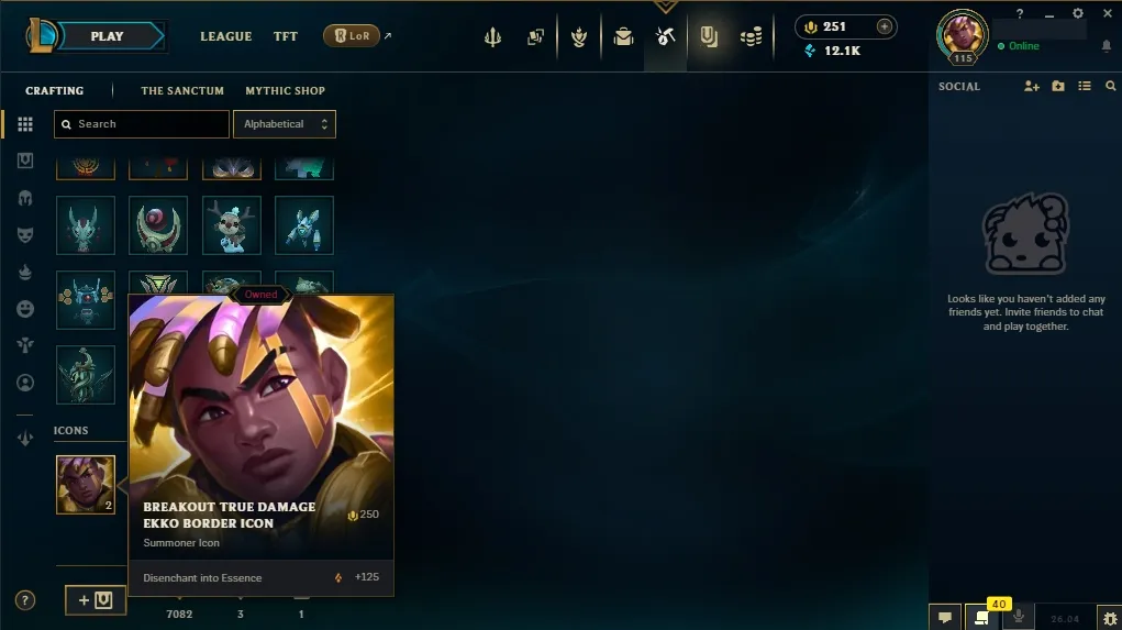 [🇺🇸 NA] 🐼🎭 ARCANE FRACTURED JINX 🌺🎑 ALL ARCANE SKINS 🎐⚔️ KABOOOOOM! FINISHER 🍋🧊 BREAKOUT TRUE DAMAGE EKKO 🌺💥 DARK COSMIC ERASURE JHIN 🎃🔥 127 Champions 🌌🦊 79 Skins 🛸💰 Level 115 🏹🍋 12141 BE 🍋🎑 251 RP 🏹🛡️ Delivery in Minutes 🍀🪐 LoL Acc