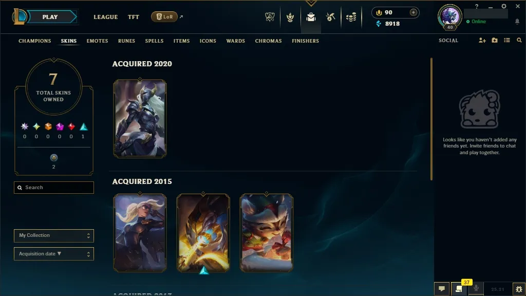 💎EUW 👑Champions:42 🤩 Skins: 7 ⚡ LV: 40 ♾️ Lifetime Ownership 📧 Full Email Access 👑 High Quality Riot Account