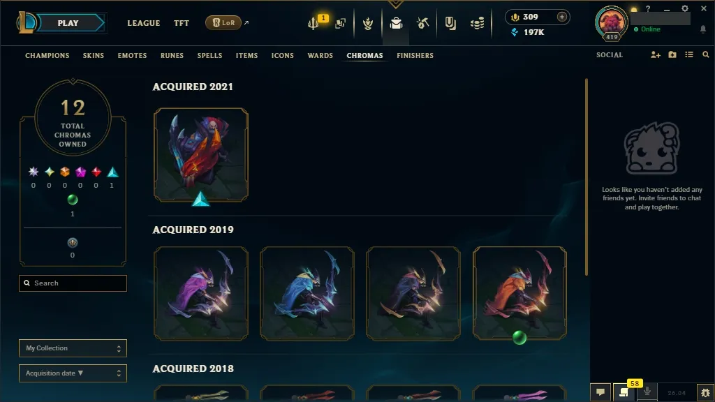 [🇪🇺 EUW] 🥧🩳 +744k Udyr Top Main 👘🔥 ASHEN KNIGHT PYKE 😀🥋 HEXTECH SWAIN 🐯🏄 PRESTIGE PROJECT IRELIA 🥔🍏 ELEMENTALIST LUX 🌮🗡️ DJ SONA 😄🦅 ALL Champions 🧘🌋 184 Skins 🧜👘 Level 419 🧥🥪 197316 BE 🍉🚘 309 RP 🌙🐗 Fast Delivery 🚔👕 LoL Acc