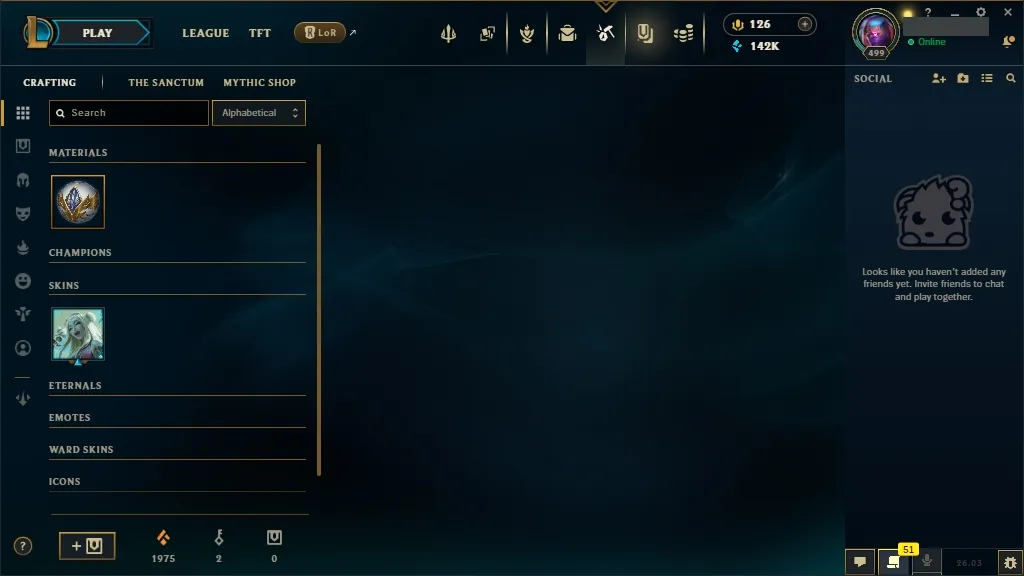 [NA]  ALL Champions  259 Skins  Level 499 ⭐ 142740 BE  126 RP   Fast Delivery | League of Legends Account