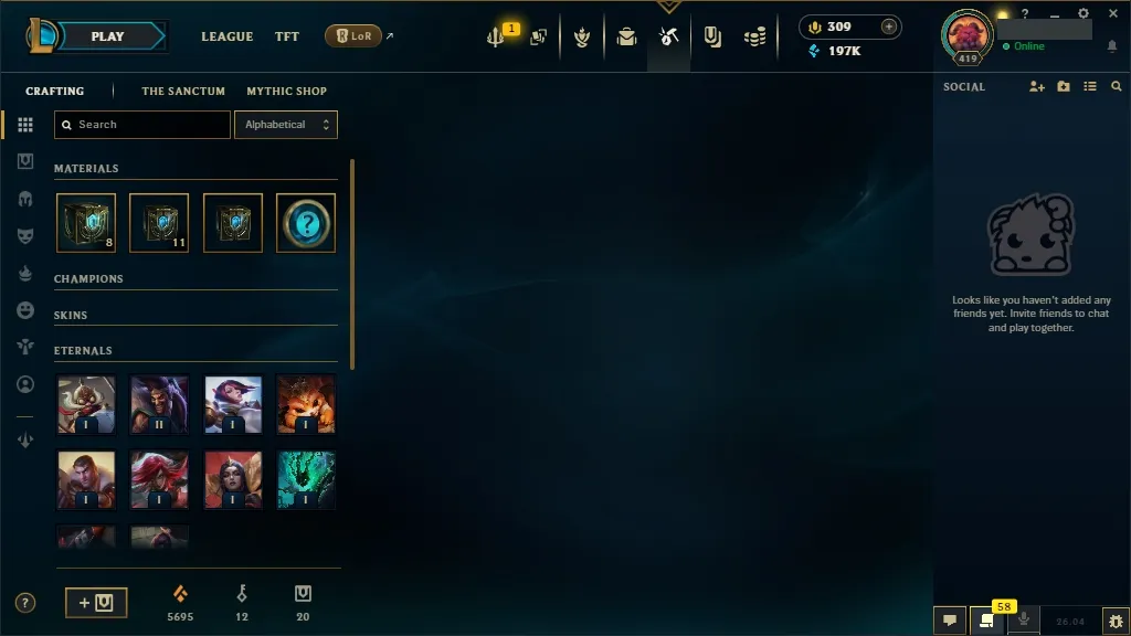 [🇪🇺 EUW] 🥧🩳 +744k Udyr Top Main 👘🔥 ASHEN KNIGHT PYKE 😀🥋 HEXTECH SWAIN 🐯🏄 PRESTIGE PROJECT IRELIA 🥔🍏 ELEMENTALIST LUX 🌮🗡️ DJ SONA 😄🦅 ALL Champions 🧘🌋 184 Skins 🧜👘 Level 419 🧥🥪 197316 BE 🍉🚘 309 RP 🌙🐗 Fast Delivery 🚔👕 LoL Acc