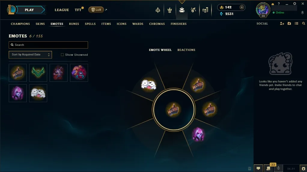 [NA] ✅ 52 Champions  7 Skins  Level 36  2531 BE  142 RP  Free Fast Delivery