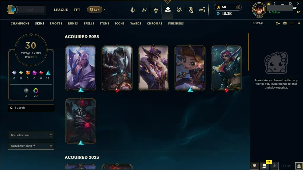 [Transferable][TR] ✅ Arcane Survivor Jayce ☑  70 Champions 👑 30 Skins 🎁 Level 127 🏅 15350 BE 🌀 60 RP 💰 🚀 Instant Delivery | Ranked LoL Account