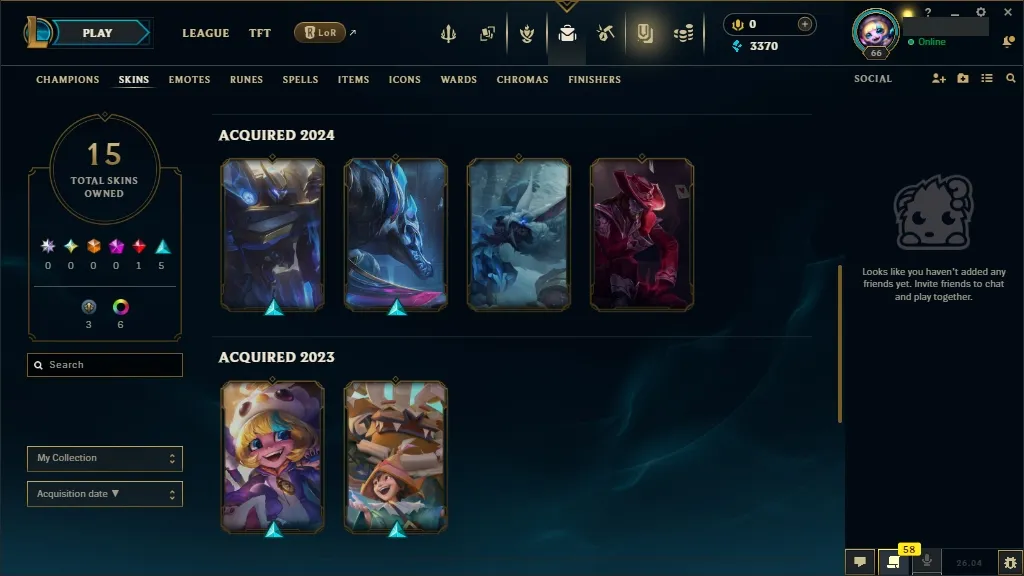 [EUW] 🎇 WORLDS RENEKTON 2023  🎭 Primordian Aatrox 🆗 89 Champions 🔥 15 Skins ✨ Level 66 ⭐ 3370 BE 🔵 ⚡ Fast Delivery | League of Legends Account