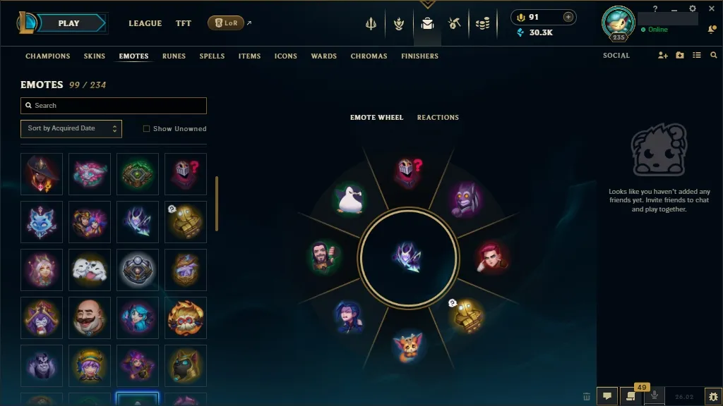 [EUW] ✔️ 172 Champions  137 Skins ✨ Level 235 ⭐ 30387 BE  91 RP   Delivery in Minutes | Ranked LoL Account