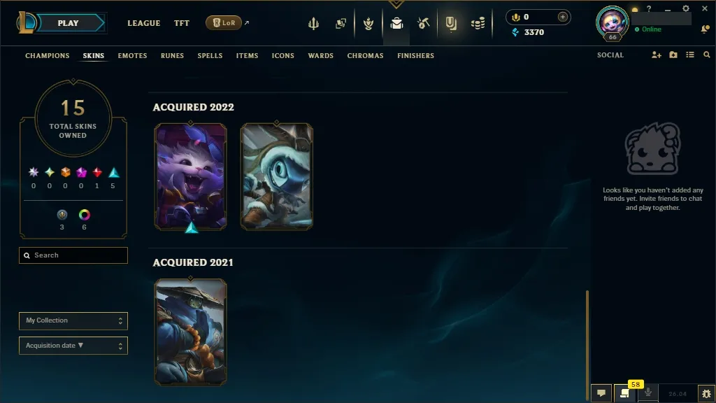 [EUW] 🎇 WORLDS RENEKTON 2023  🎭 Primordian Aatrox 🆗 89 Champions 🔥 15 Skins ✨ Level 66 ⭐ 3370 BE 🔵 ⚡ Fast Delivery | League of Legends Account