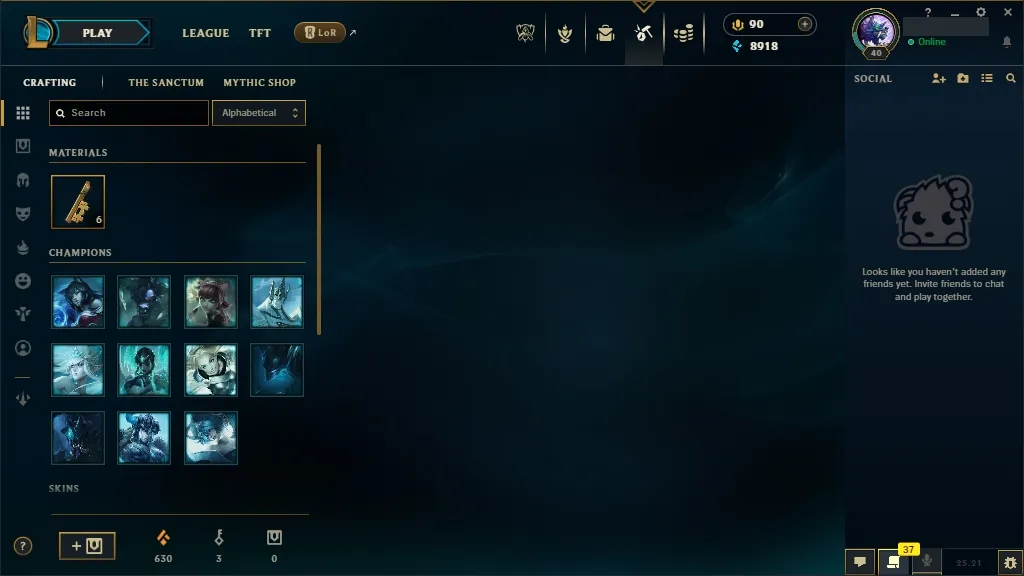 💎EUW 👑Champions:42 🤩 Skins: 7 ⚡ LV: 40 ♾️ Lifetime Ownership 📧 Full Email Access 👑 High Quality Riot Account