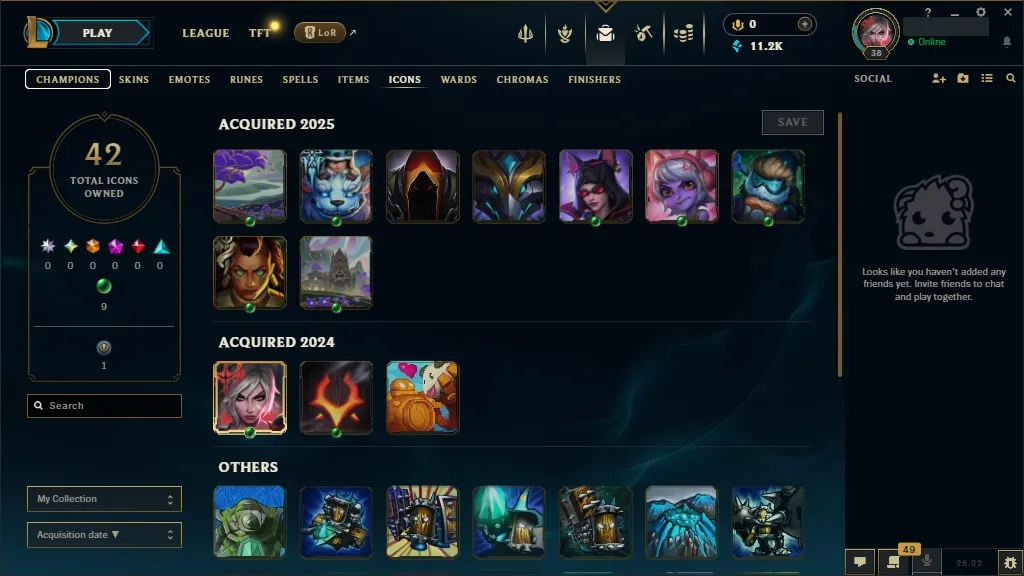 [EUW]  77 Champions ️ 3 Skins  Level 38 ️ 11221 BE   Delivery in Minutes | LoL Account for Sale