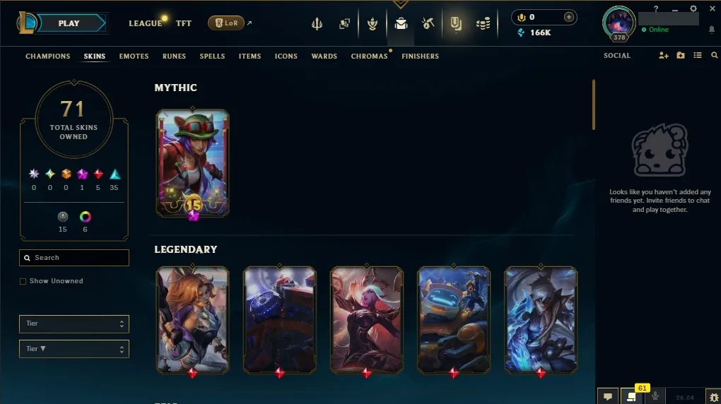 [🇺🇸 NA] 💳🧇 +288K PYKE MAIN 📸😂 SOUL FIGHTER PYKE 🏆😖 STAR NEMESIS MORGANA 🍱🐢 MASKED JUSTICE LUCIAN 😭🛩️ ELDERWOOD WUKONG 🤍💓 ALL Champions 🦆🤤 71 Skins 🛵🥭 Level 378 😋🐛 166771 BE ⏳🧝 Delivery in Minutes 😟📜 LoL Account for Sale
